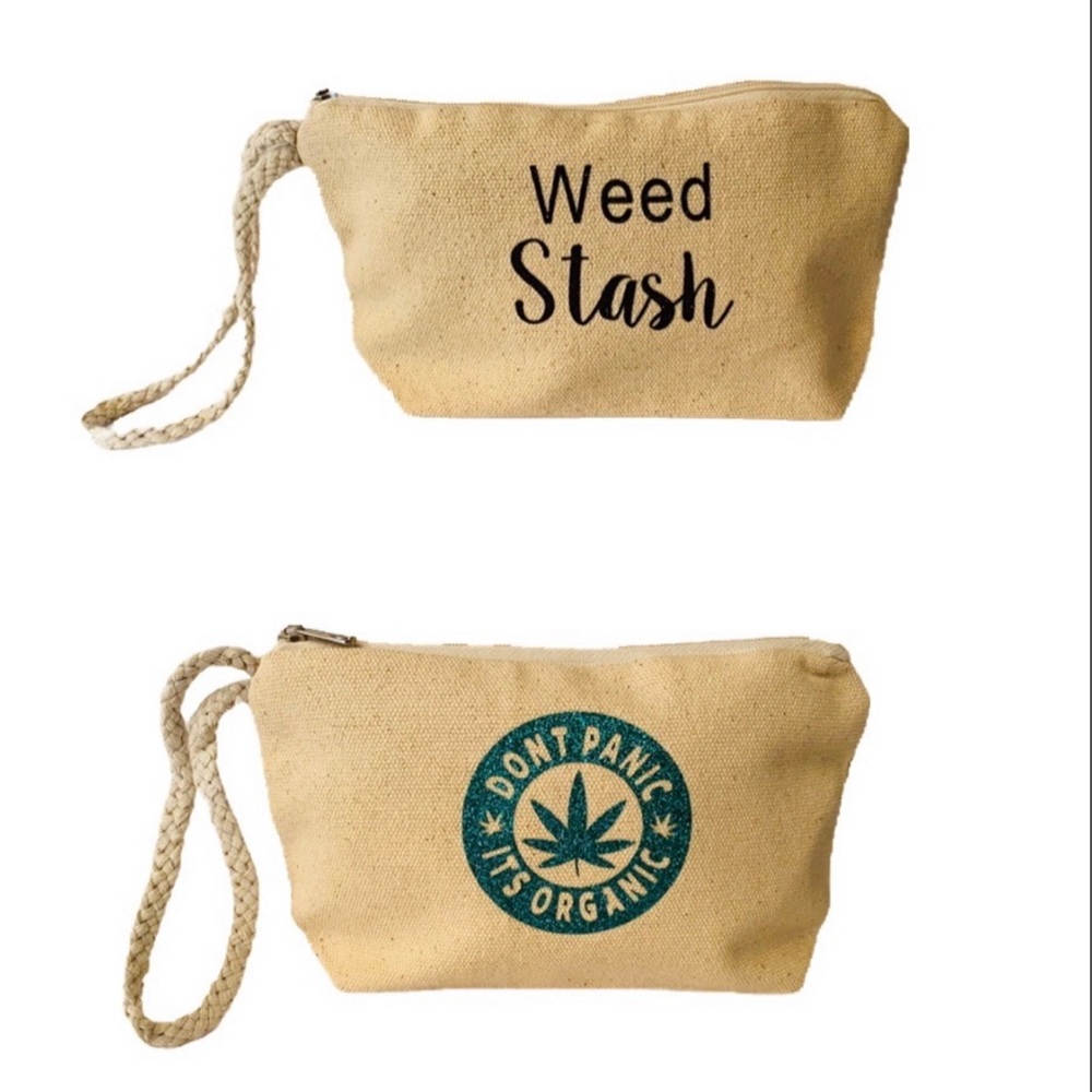 Cannabis Makeup Bag, Baby Yoda Bag, 420 Makeup Bag - Picture 1 of 4
